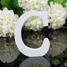 Load image into Gallery viewer, Freestanding Wood Wooden Letters White Alphabet
