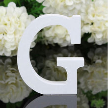 Load image into Gallery viewer, Freestanding Wood Wooden Letters White Alphabet
