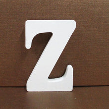 Load image into Gallery viewer, Freestanding Wood Wooden Letters White Alphabet
