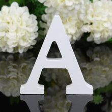 Load image into Gallery viewer, Freestanding Wood Wooden Letters White Alphabet
